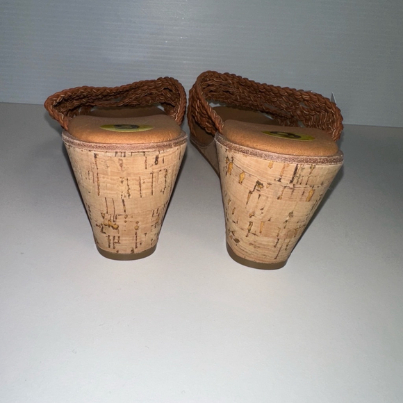 André Assous Bryana Women’s Woven Wedge Sandals Brown Size 9 M NEW - Picture 9 of 13